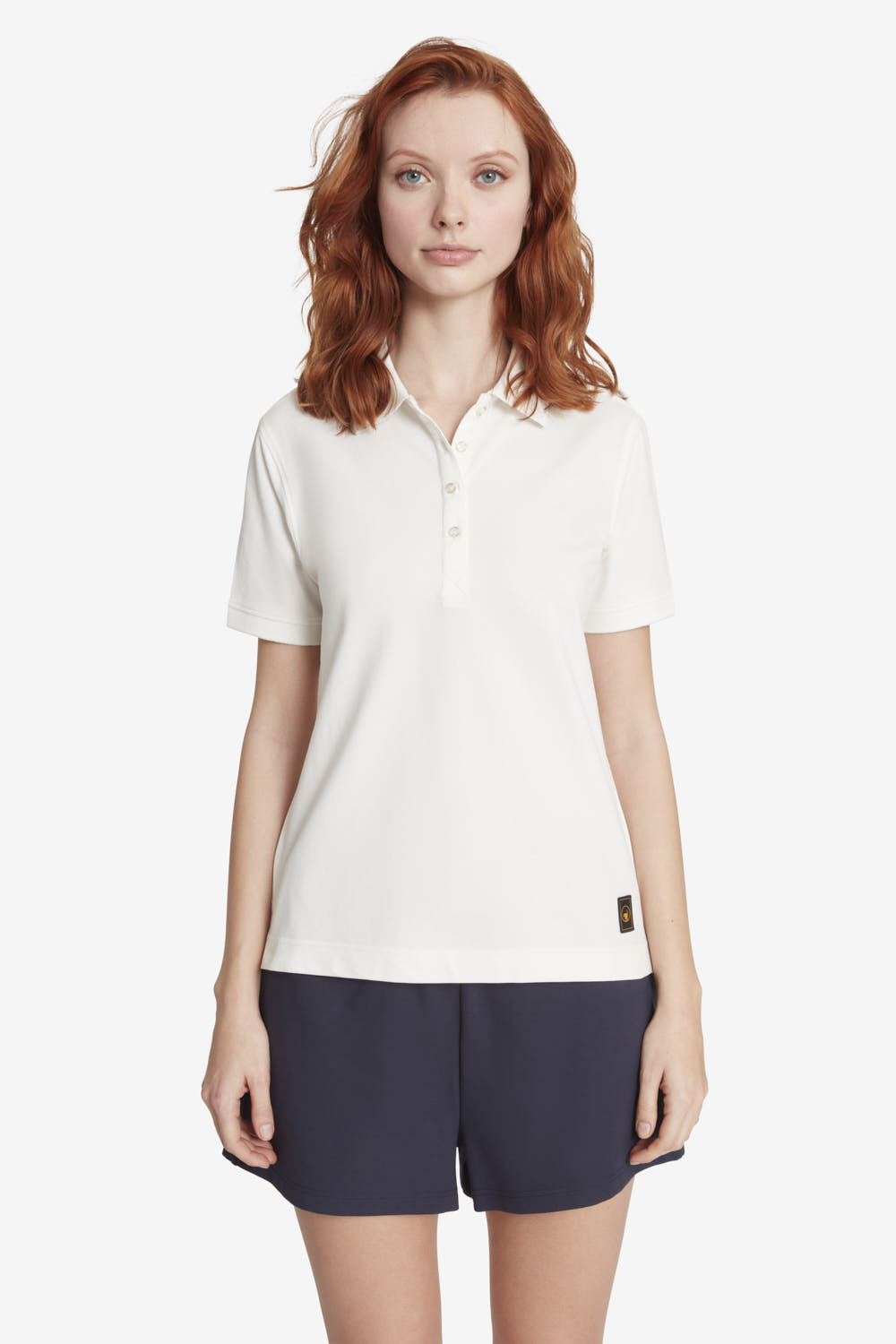 ciesse-aria-3-0-damen-polohemd-wei-baumwolle-piqu image 2