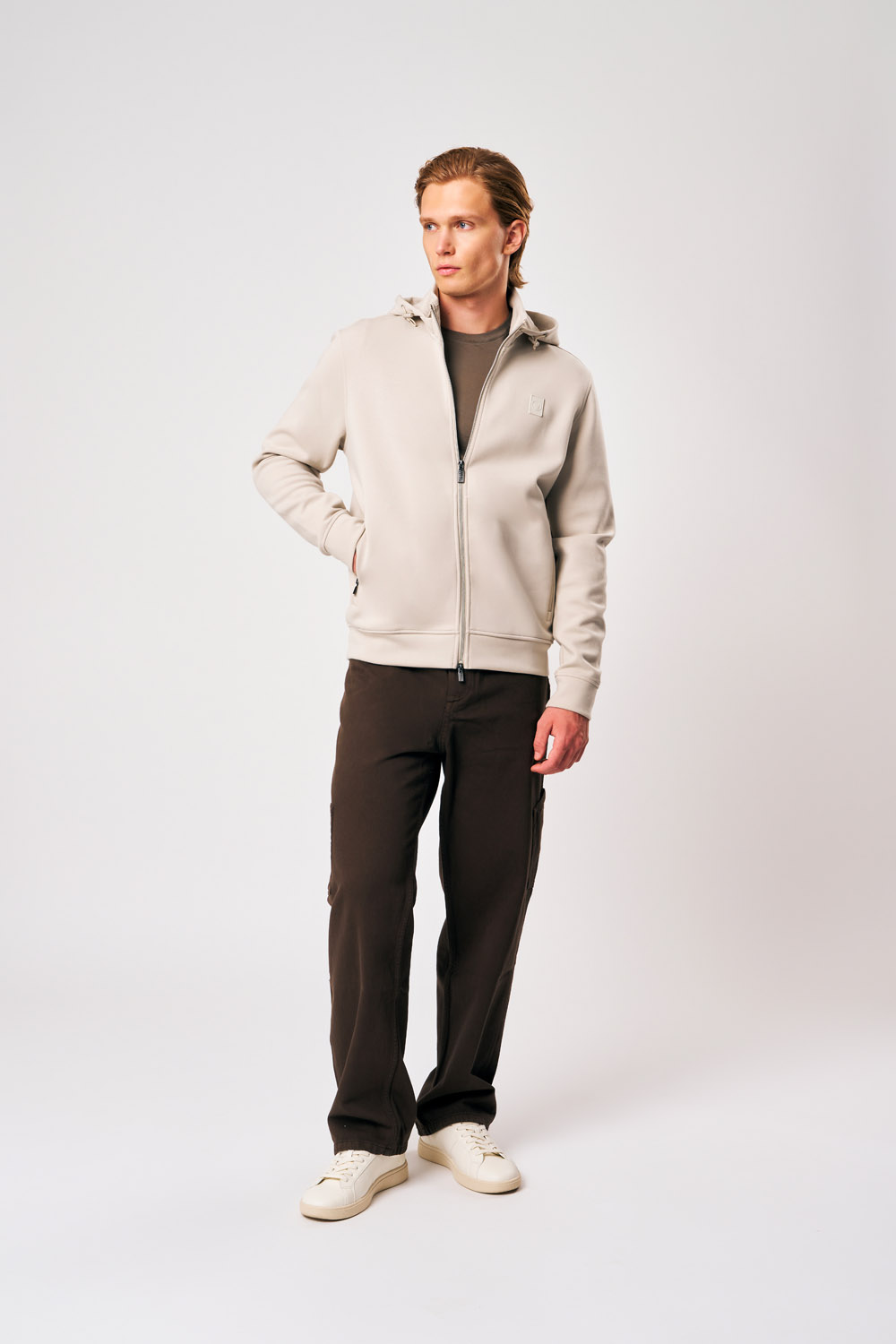 ciesse-outdoor-naku-4-0-hoodie-herren-beige-abnehmbar image 2