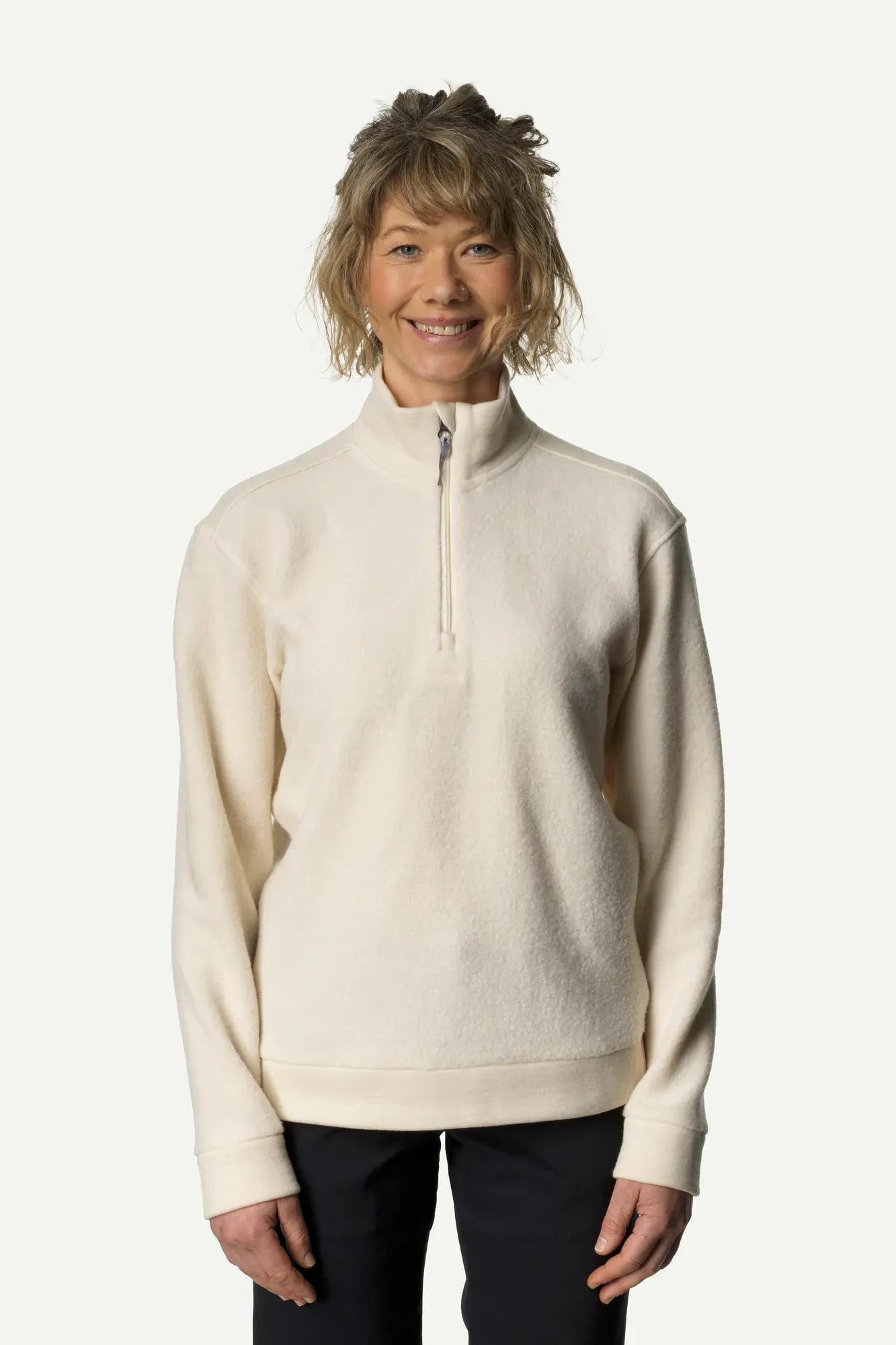 houdini-alto-w-s-half-zip-fleece-damen-sugar-snow-merino-tencel image 3