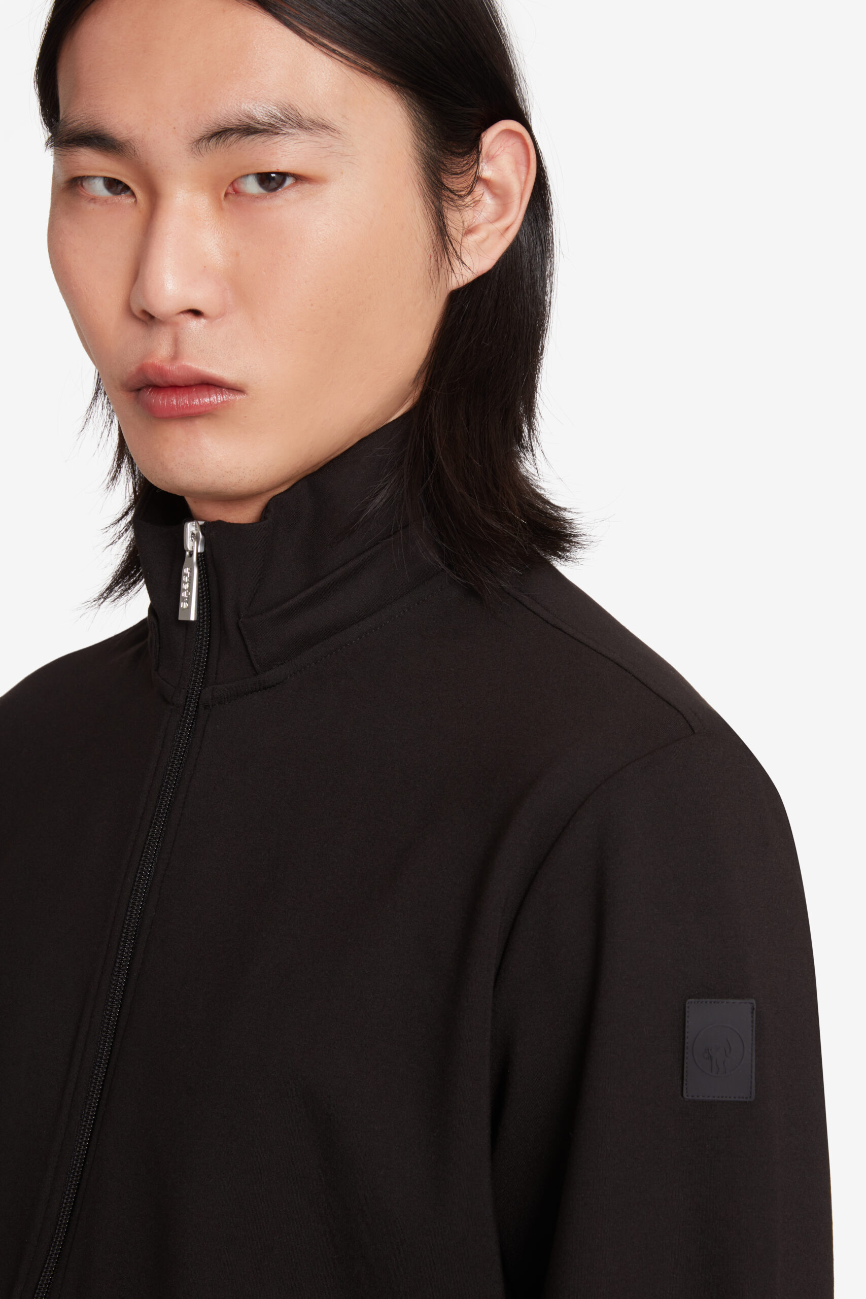 ciesse-naku-full-zip-hoodie-herren-schwarz-abnehmbare-kapuze image 3