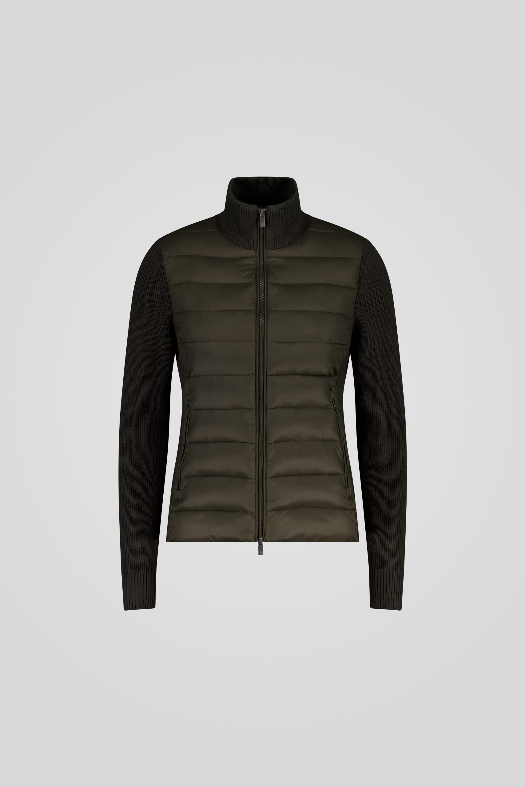 ciesse-outdoor-herren-leichtjacke-oliv-mit-strick-rmeln-slim-fit image 5