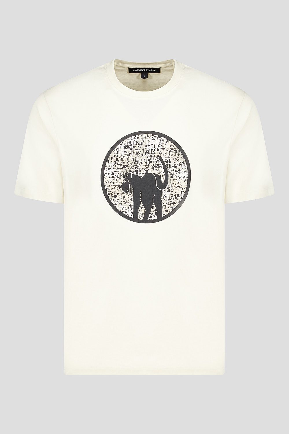 ciesse-outdoor-t-shirt-beige-baumwolle-rundhals-mit-print image 3