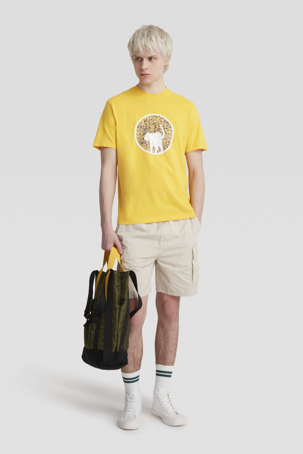 ciesse-outdoor-t-shirt-e-polo-t-shirt-baumwolle-gelb-mit-print image 1