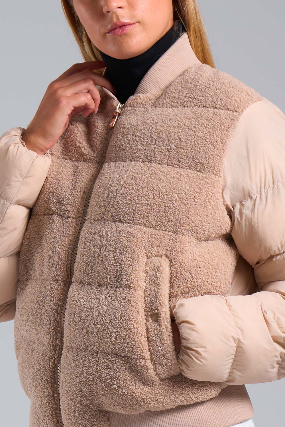 ciesse-outdoor-edna-hybrid-daunenjacke-damen-beige-teddy-stepp image 4