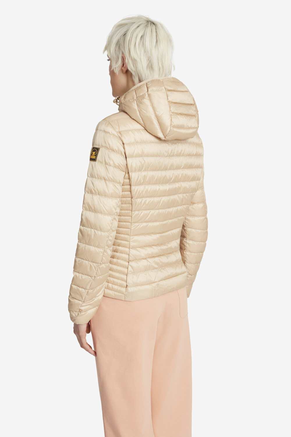 ciesse-carrie-2-0-daunenjacke-damen-beige-800-fill-kapuze image 5
