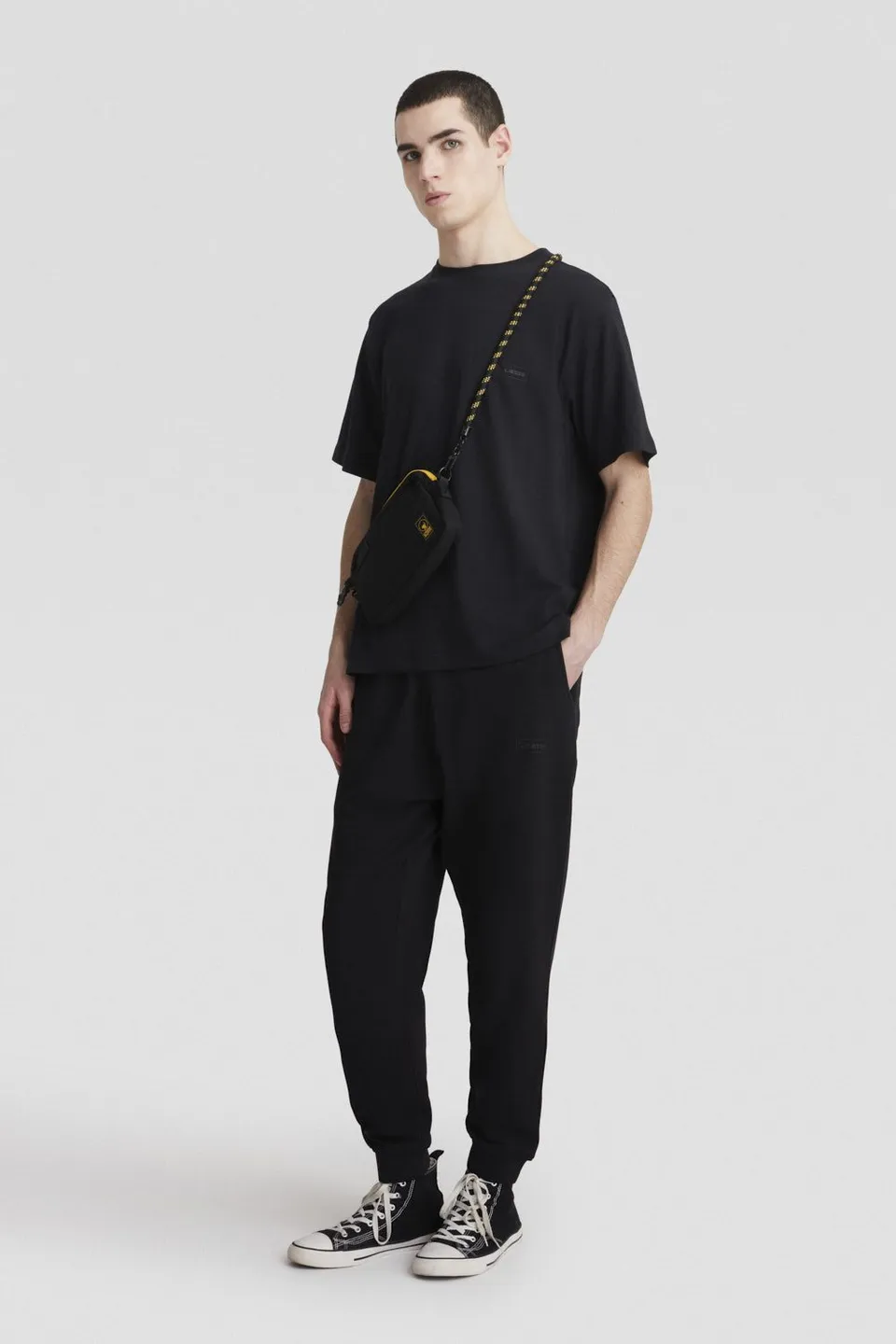 ciesse-pantaloni-herren-hose-schwarz-baumwolle-kordelzug image 1