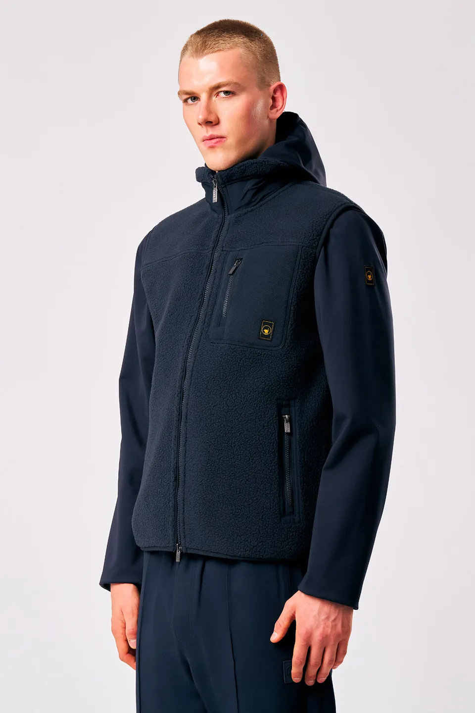 ciesse-julio-teddyweste-herren-blau-fleeceweste-mit-rei-verschluss image 1