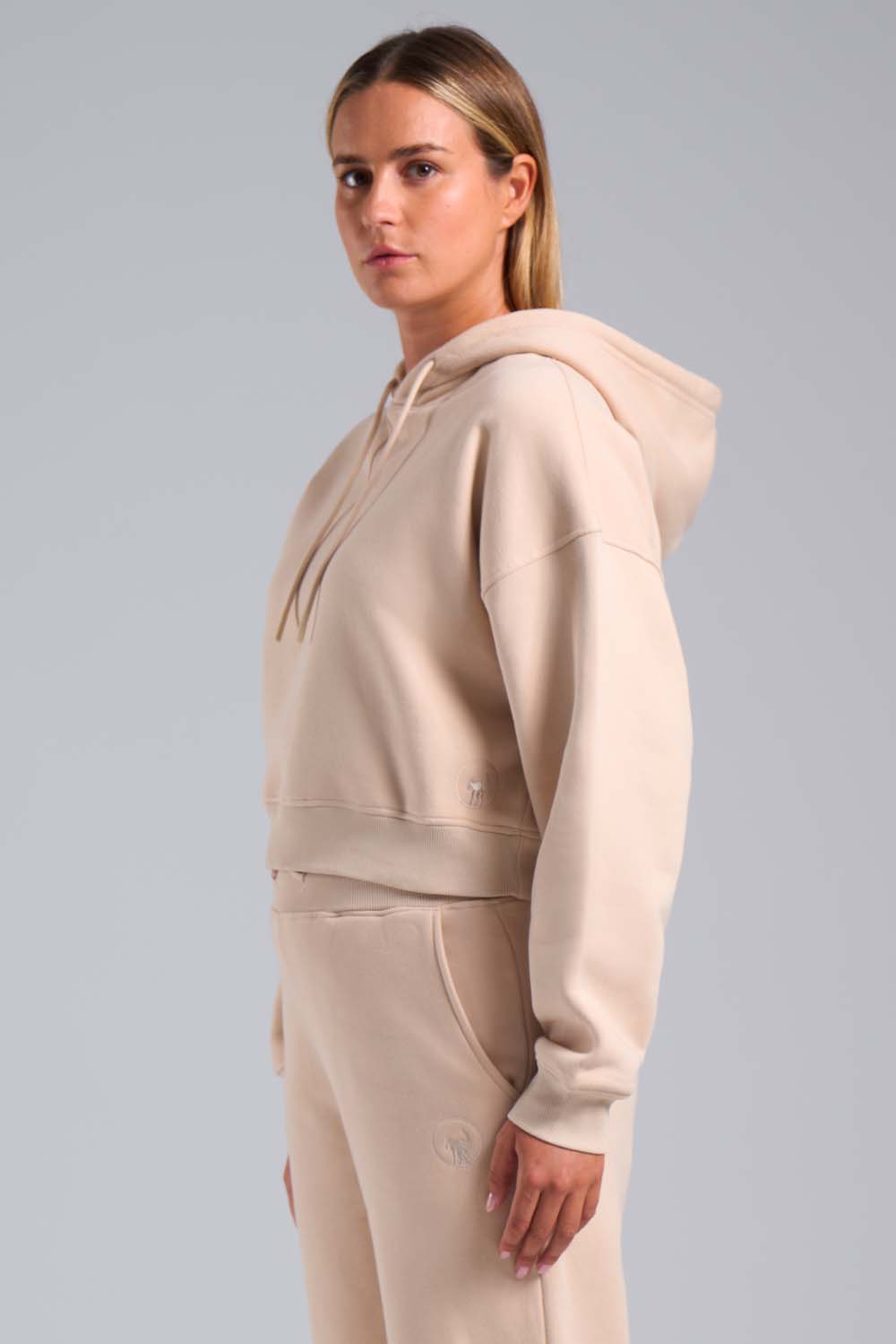 ciesse-outdoor-samar-crop-hoodie-grau-mit-kapuze-baumwolle image 1