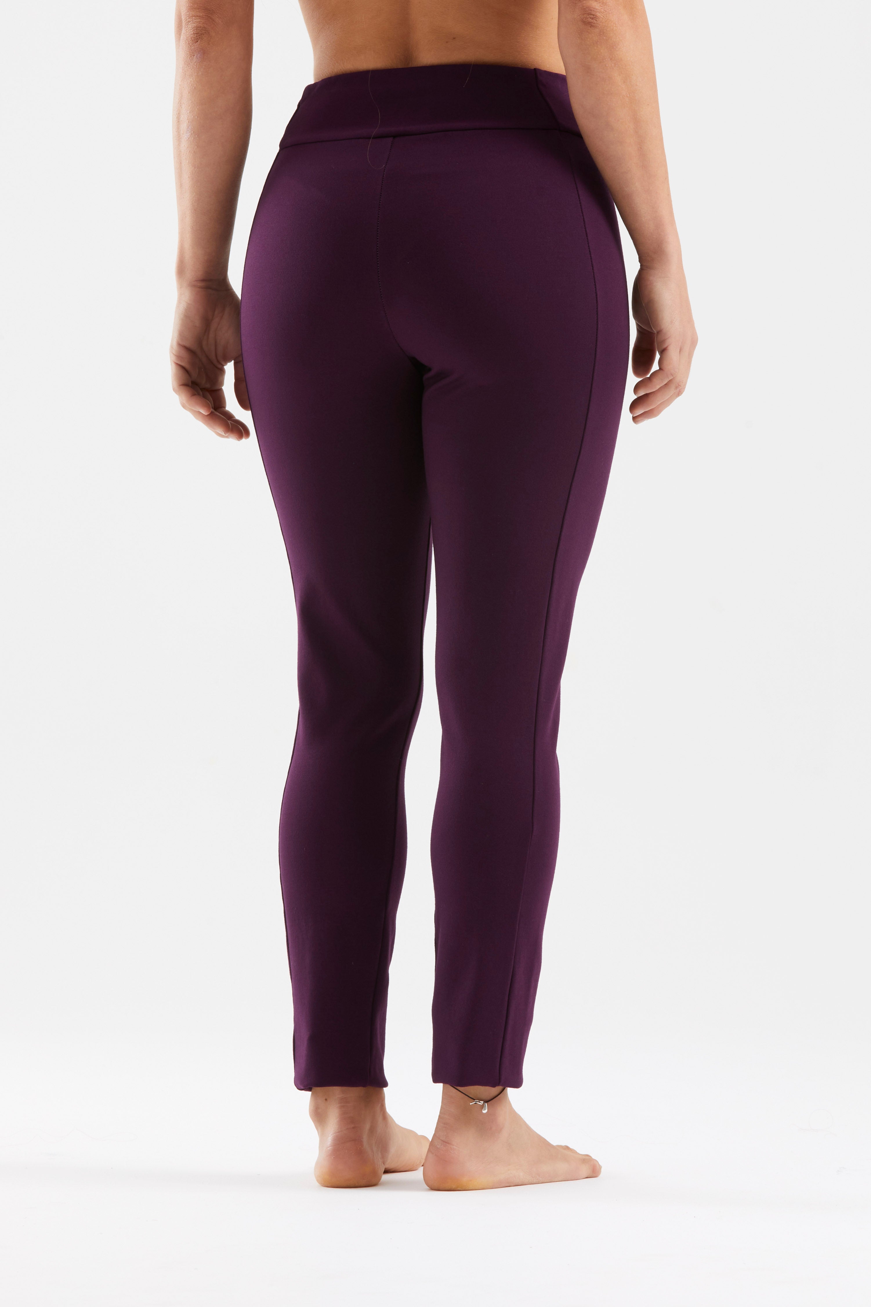 e9-anna2-2-leggings-damen-plum-baumwoll-jersey-hose image 2