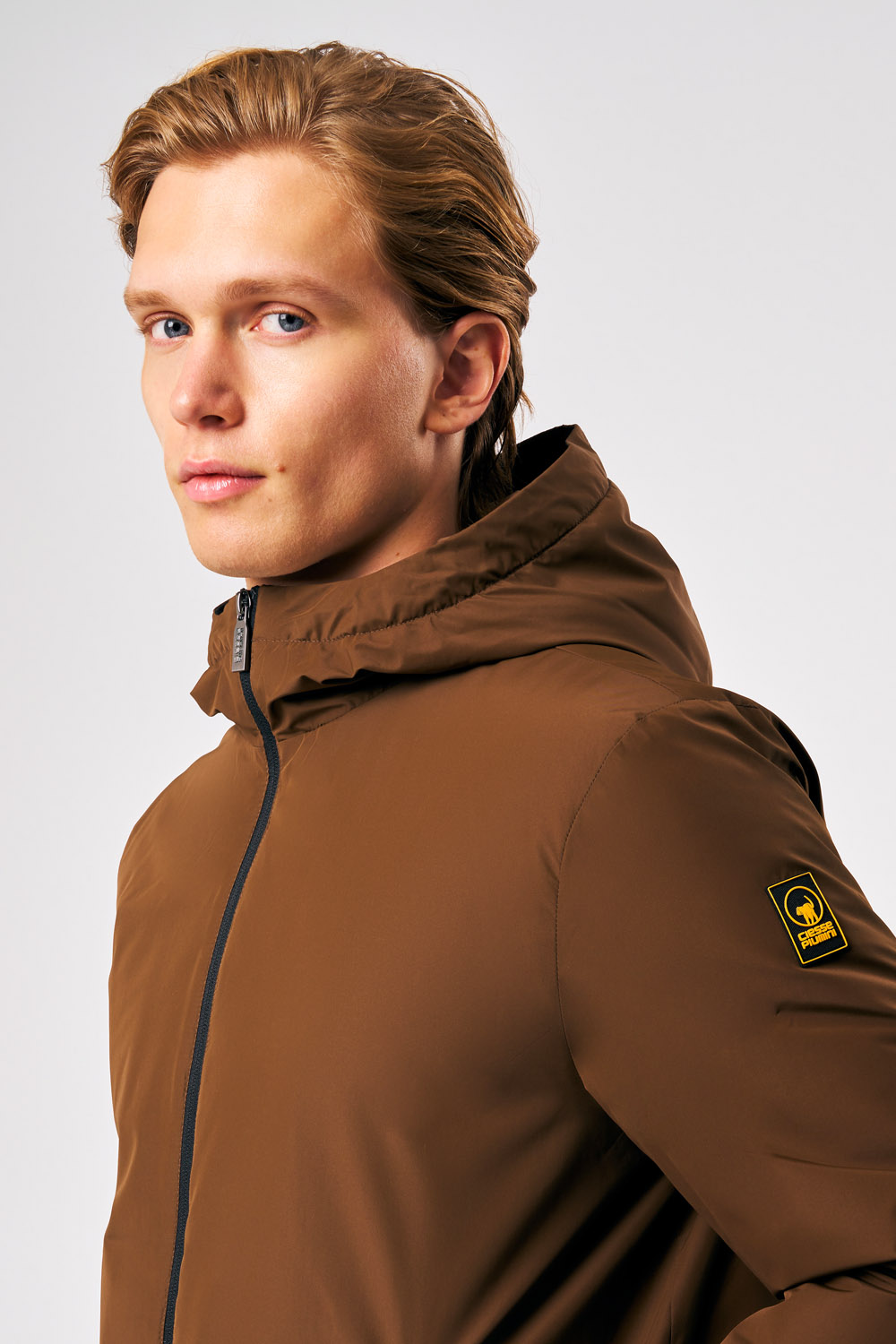ciesse-outdoor-peter-winterjacke-wattiert-braun-moka-kapuze image 4