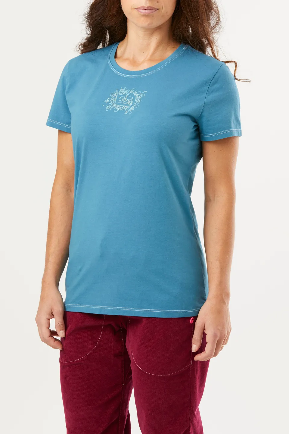 e9-bloss-t-shirt-damen-celery-bio-baumwolle-print image 1