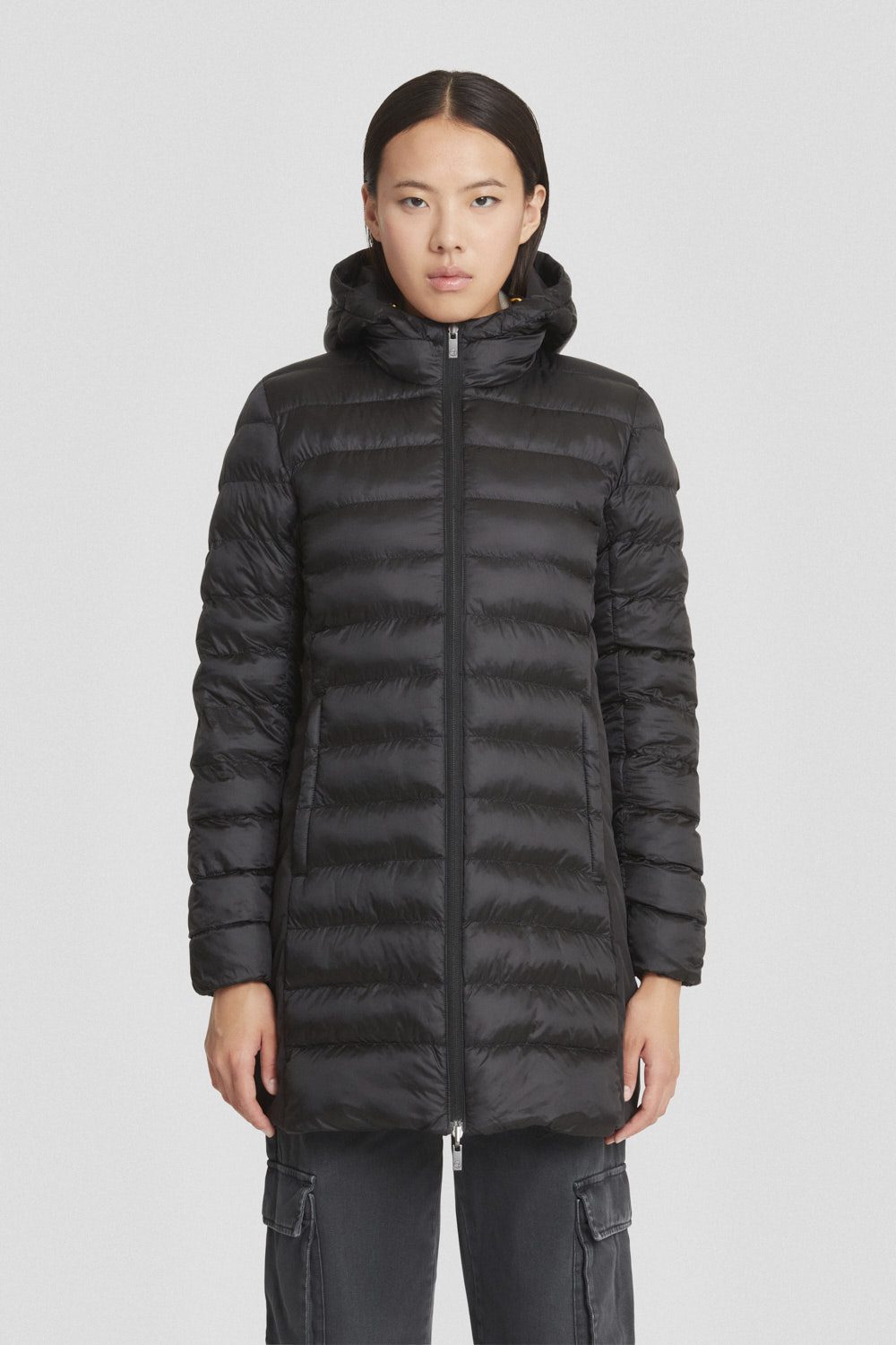 ciesse-outdoor-daunenjacke-schwarz-reversibel-kapuze-wasserabweisend image 1