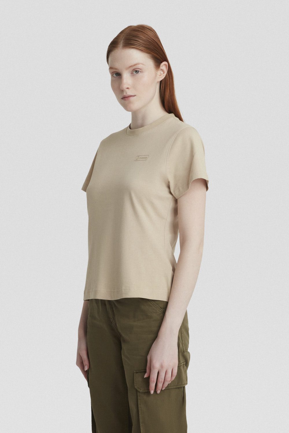 ciesse-outdoor-t-shirt-beige-baumwolle-rundhals-2 image 2