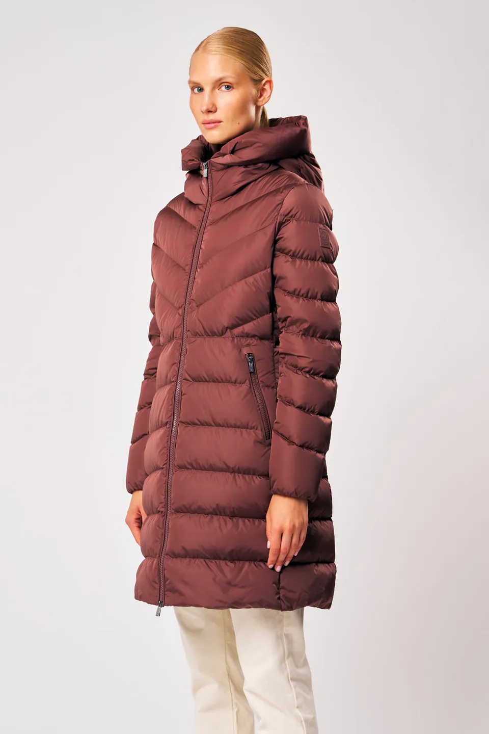 ciesse-outdoor-piumini-rebecca-daunenmantel-bordeaux-lang-damen image 1
