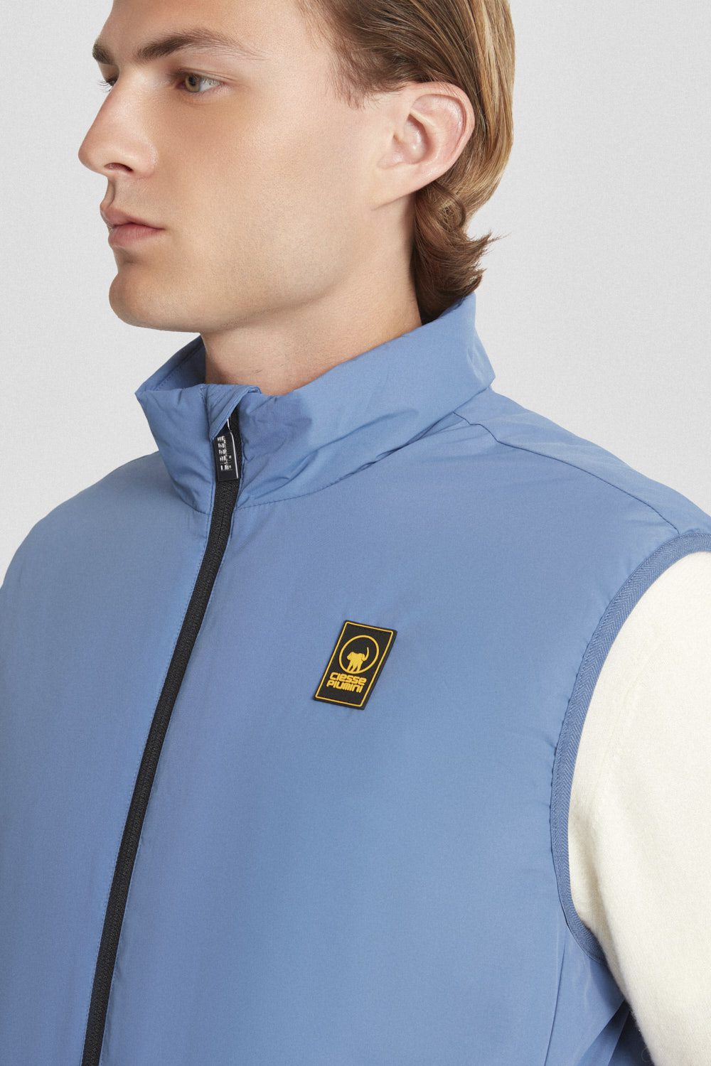 ciesse-gilet-steppweste-hellblau-wattiert-mit-dwr image 3