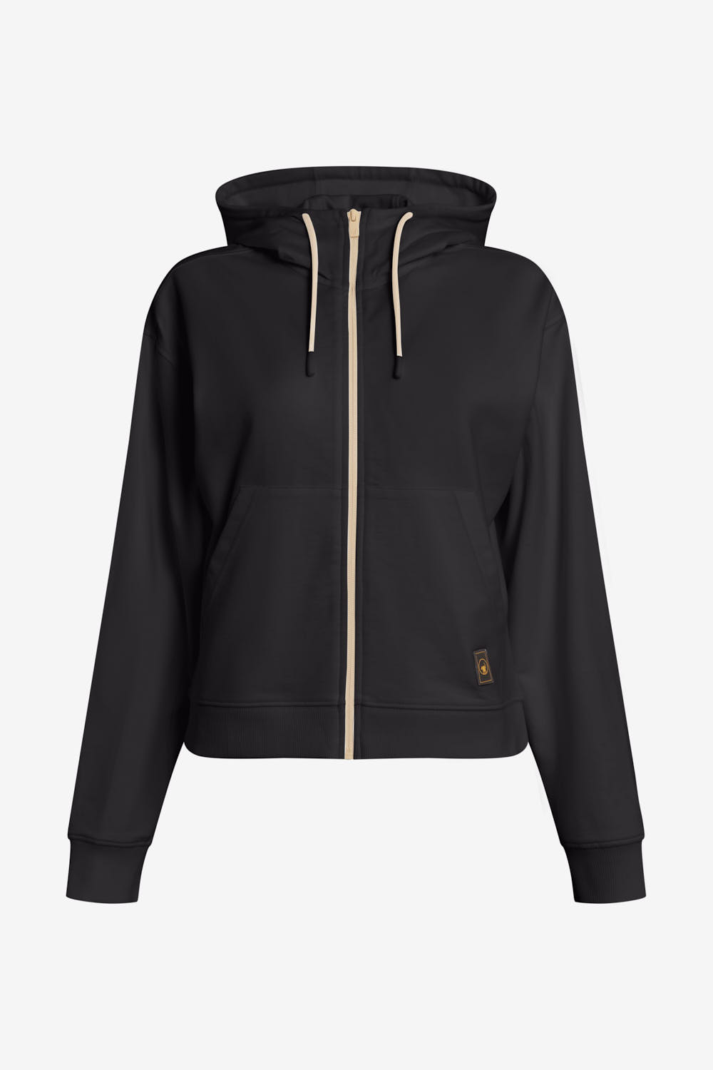 ciesse-outdoor-natalie-damen-hoodie-schwarz-mit-zip-baumwolle image 5