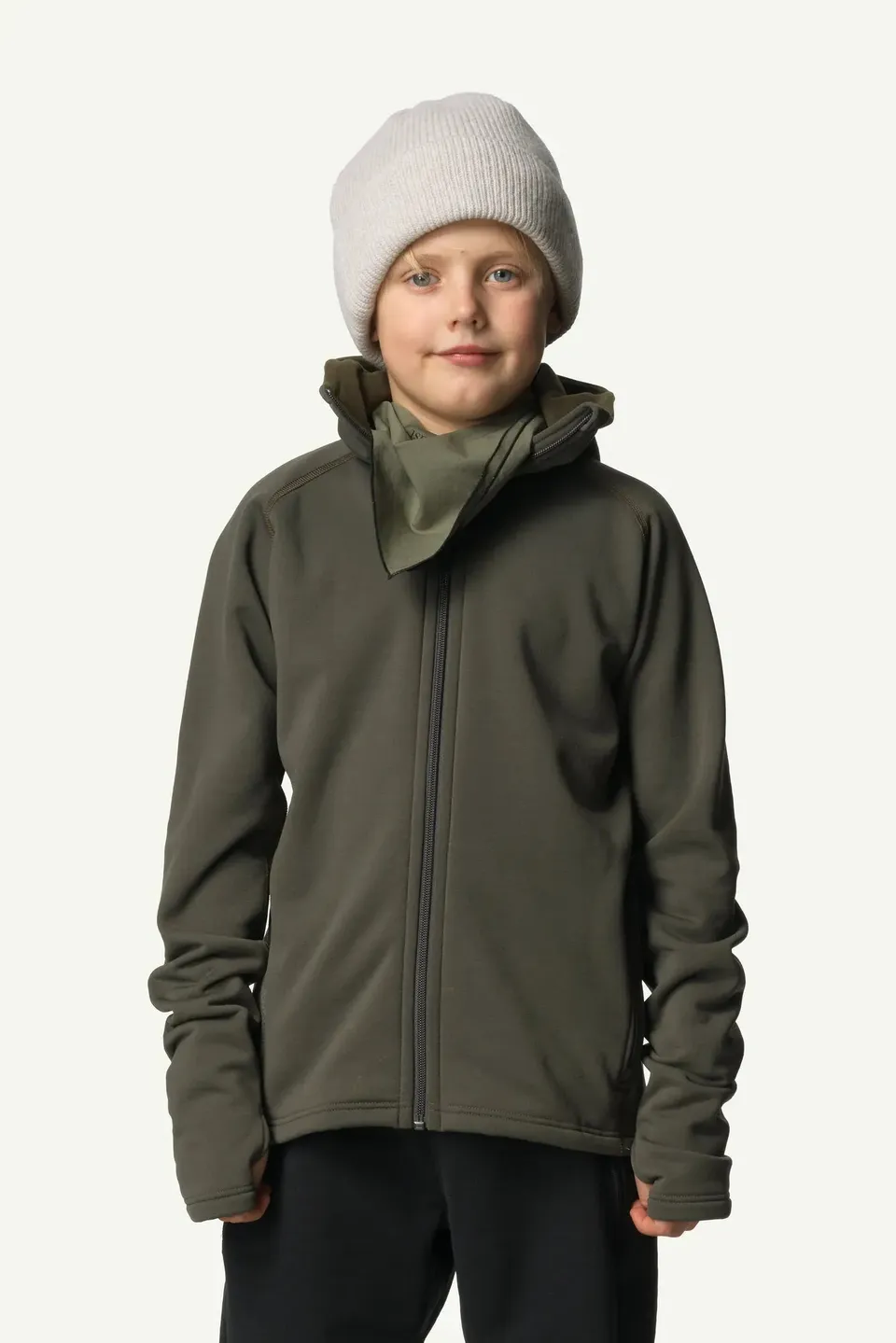 houdini-power-houdi-fleecejacke-kinder-baremark-green image 1