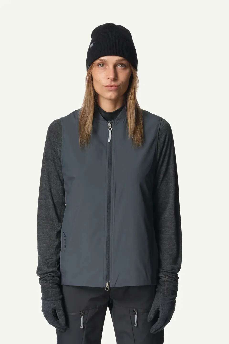houdini-moonwalk-weste-damen-true-black-windabweisend image 1