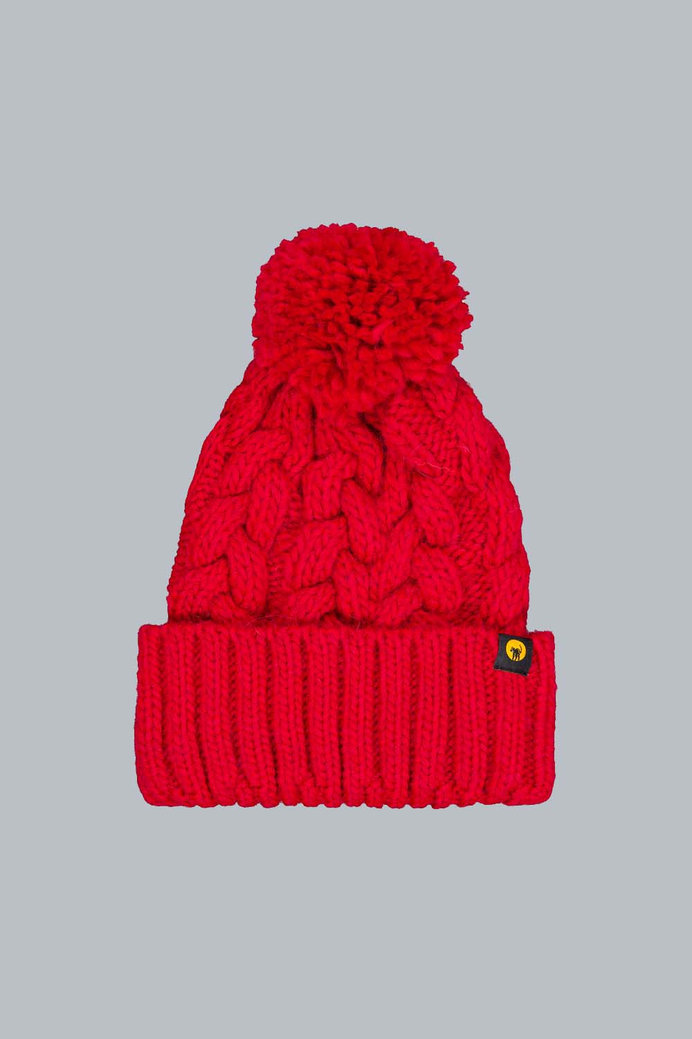 ciesse-outdoor-scilly-strickm-tze-rot-zopfmuster-mit-bommel image 1