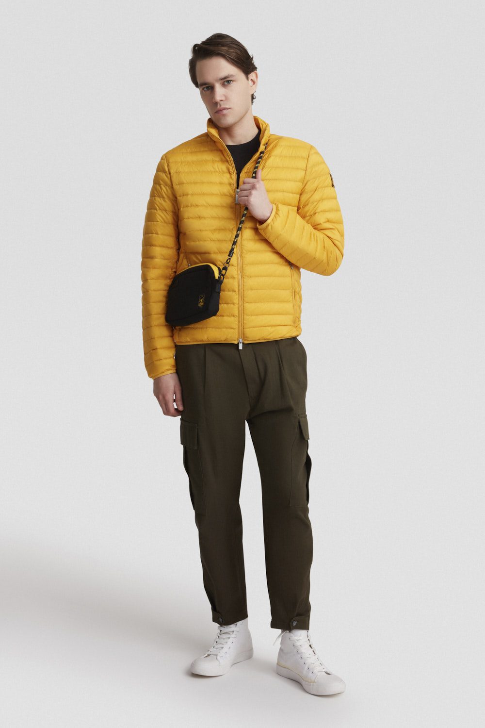 ciesse-piumini-daunenjacke-gelb-leicht-mit-kapuze image 1