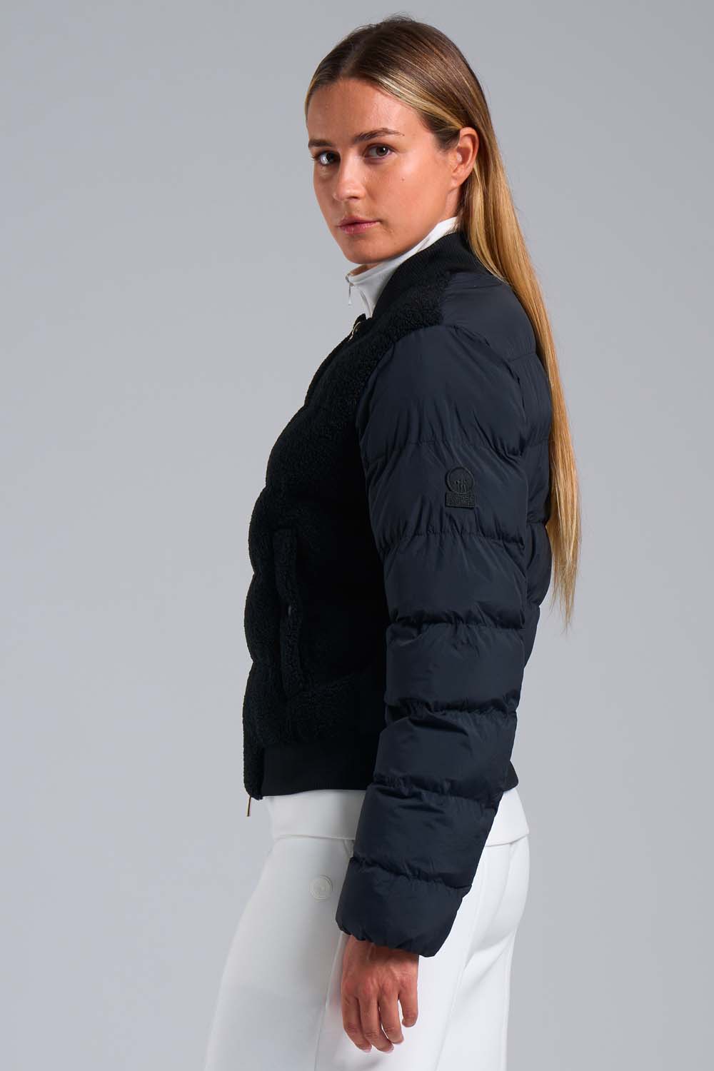 ciesse-edna-bomberjacke-schwarz-teddy-hybrid-winter image 3