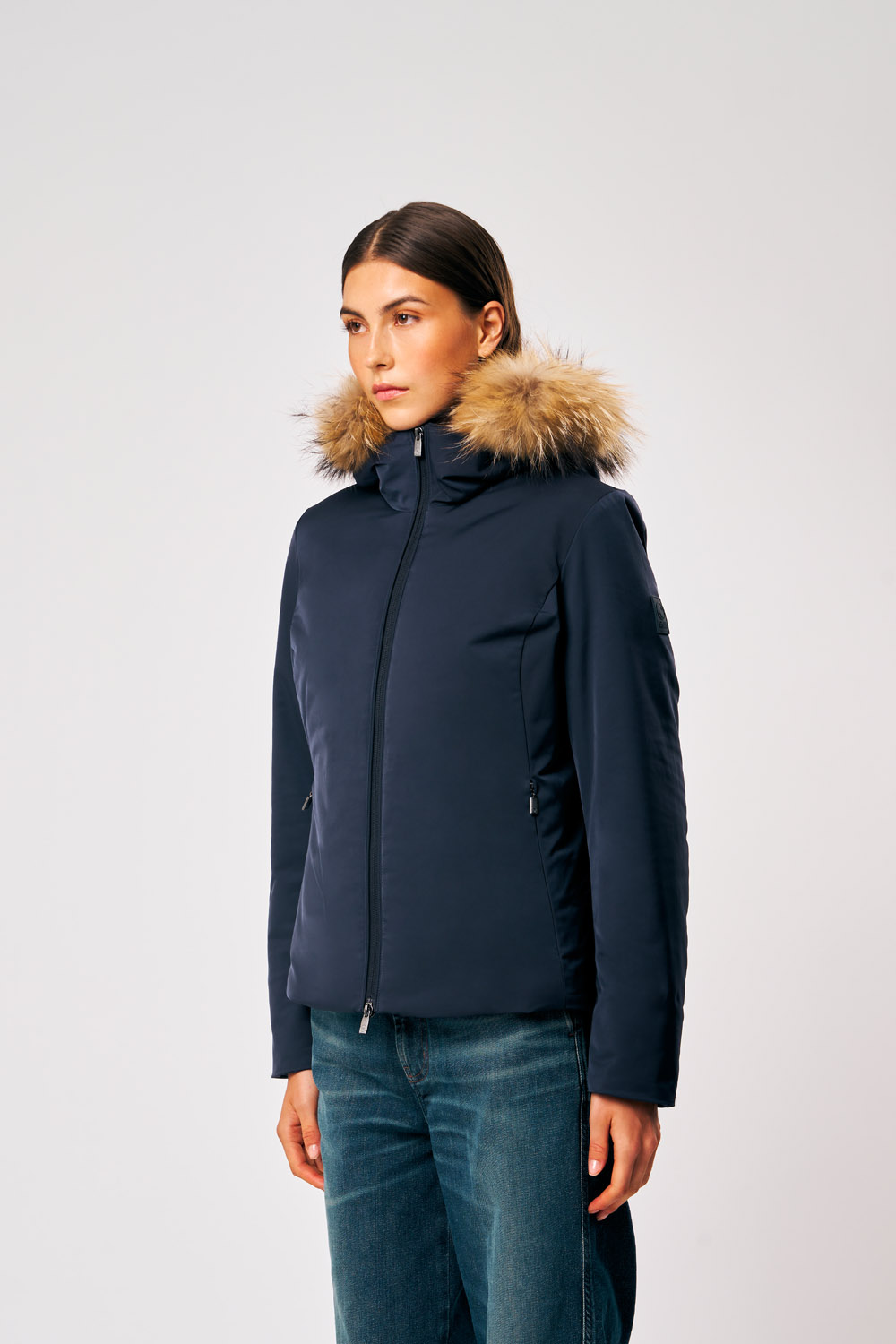 ciesse-outdoor-biliana-winterjacke-blau-fellkapuze image 2