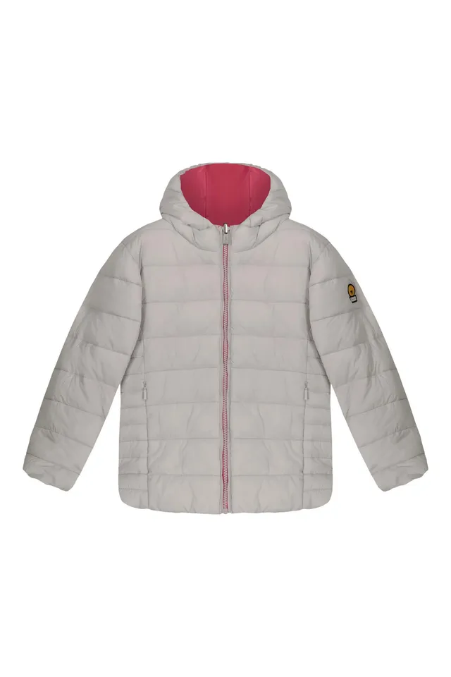 ciesse-linda-girl-wende-daunenjacke-grau-rosa image 1