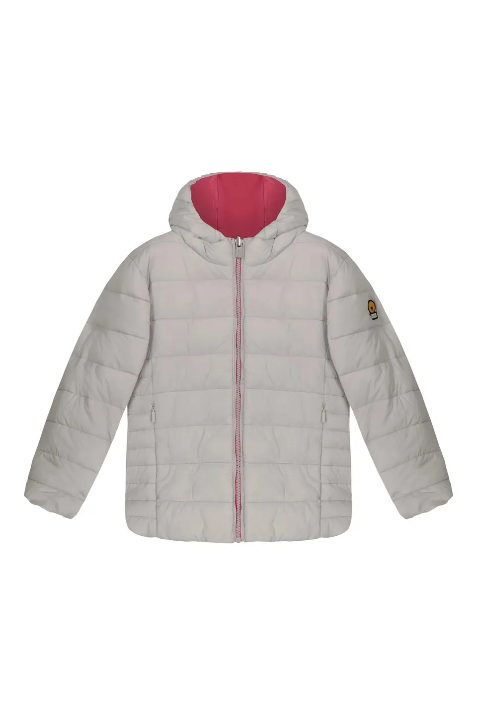 ciesse-linda-girl-wende-daunenjacke-grau-rosa image 1
