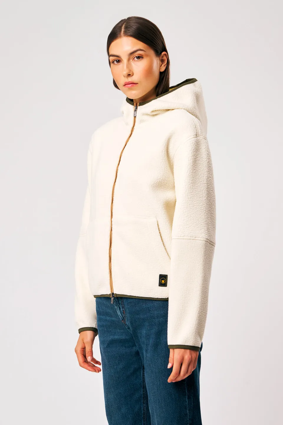 ciesse-outdoor-alix-teddy-fleece-damen-wei-mit-reiverschluss image 1