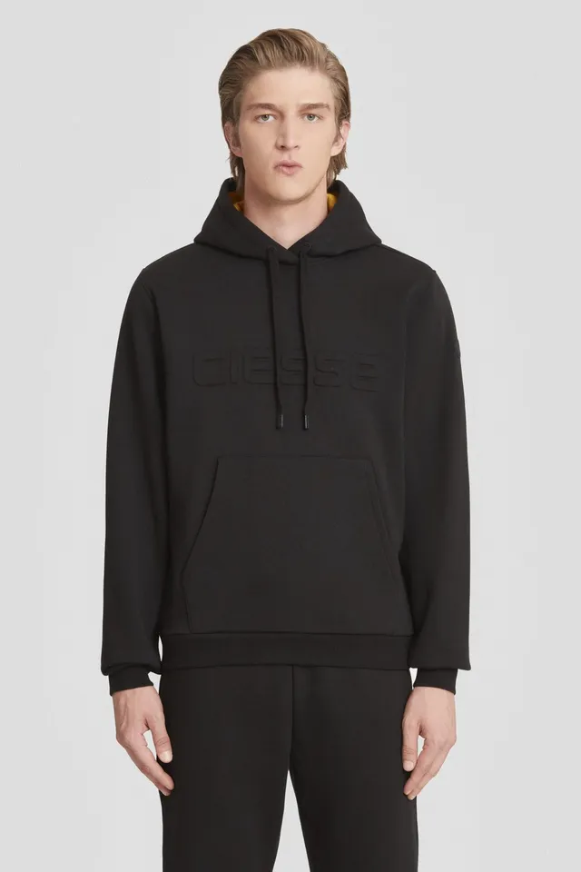ciesse-hoodie-schwarz-logo-relief-k-ngurutasche image 1