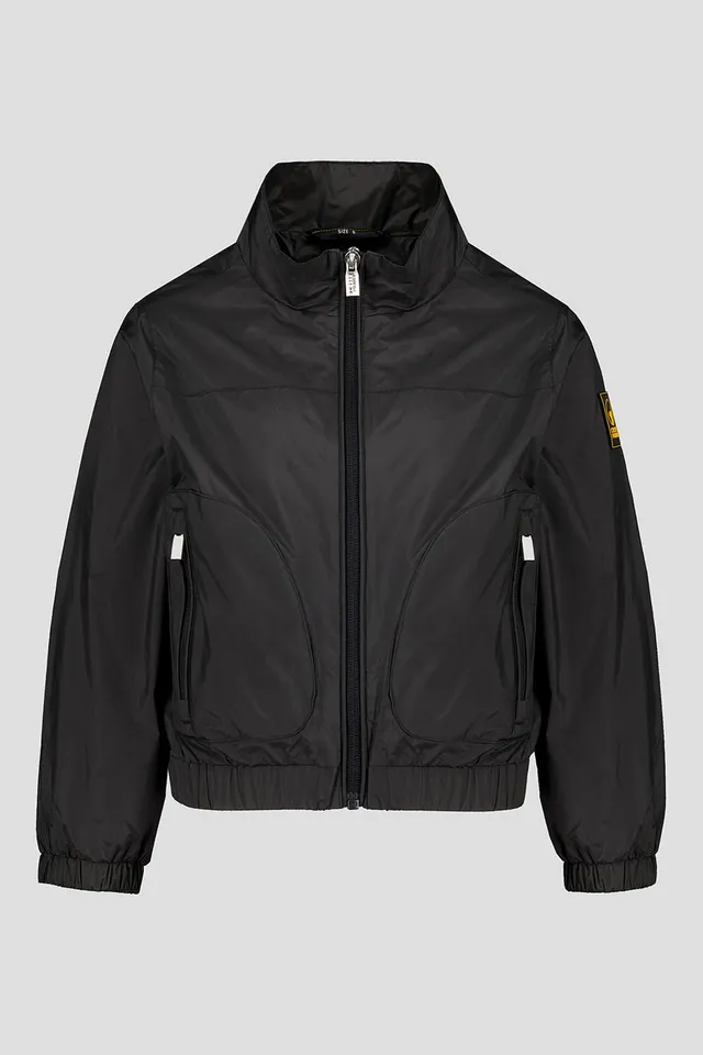 ciesse-outdoor-windjacke-schwarz-mit-kapuze-leicht-windbreaker image 1