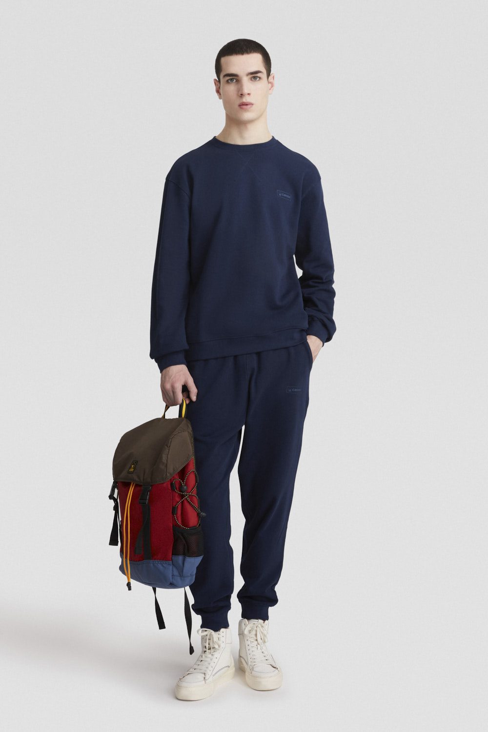 ciesse-outdoor-felpe-sweatshirt-blau-rundhals-baumwolle image 1
