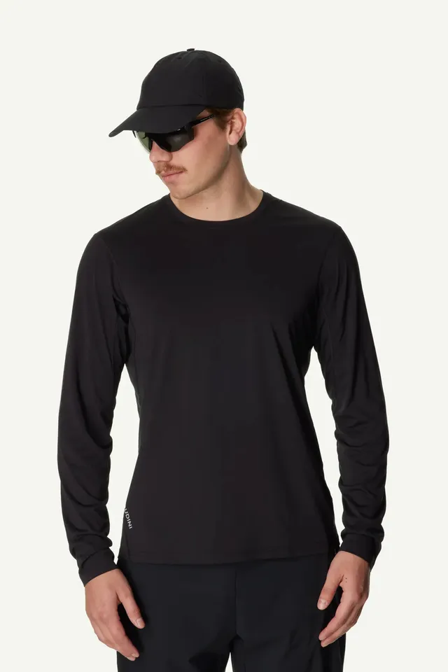 houdini-pace-air-ls-tee-langarmshirt-true-black-leicht-2 image 1