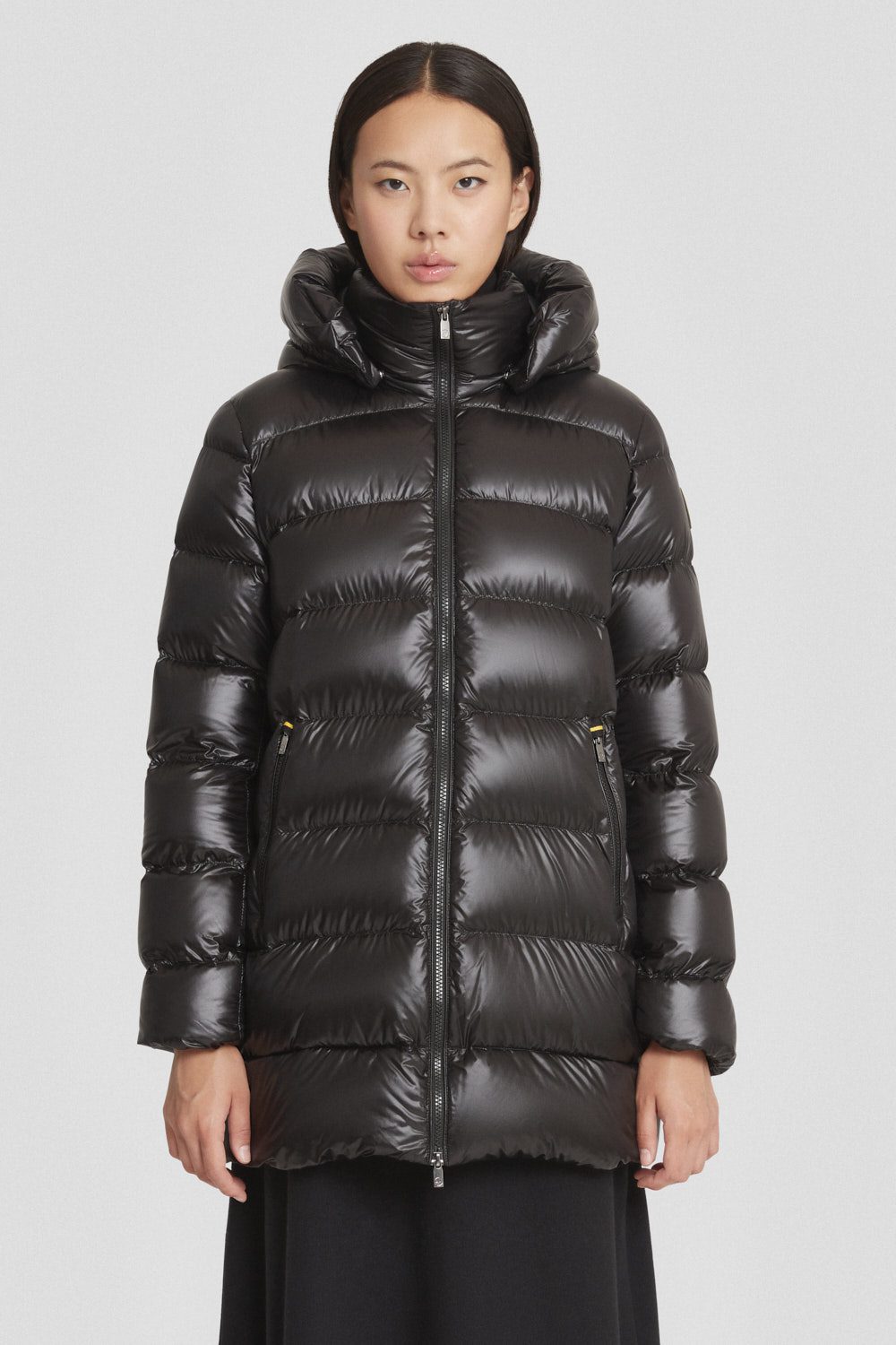 ciesse-piumini-daunenjacke-mittellang-schwarz-kapuze-800fp image 2