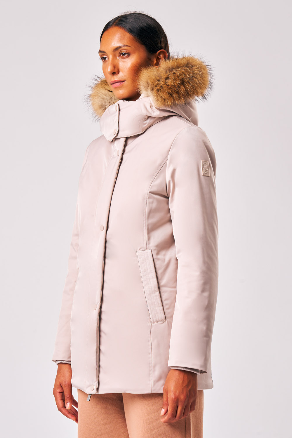 ciesse-luana-parka-damen-wei-mit-kapuze-winter image 1