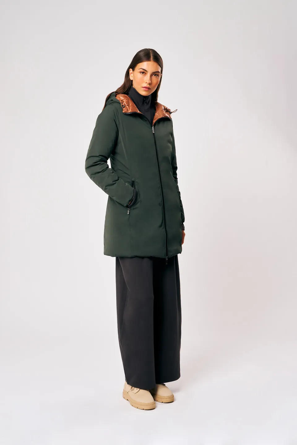 ciesse-outdoor-kalie-3-0-daunenjacke-damen-gr-n-reversibel image 1