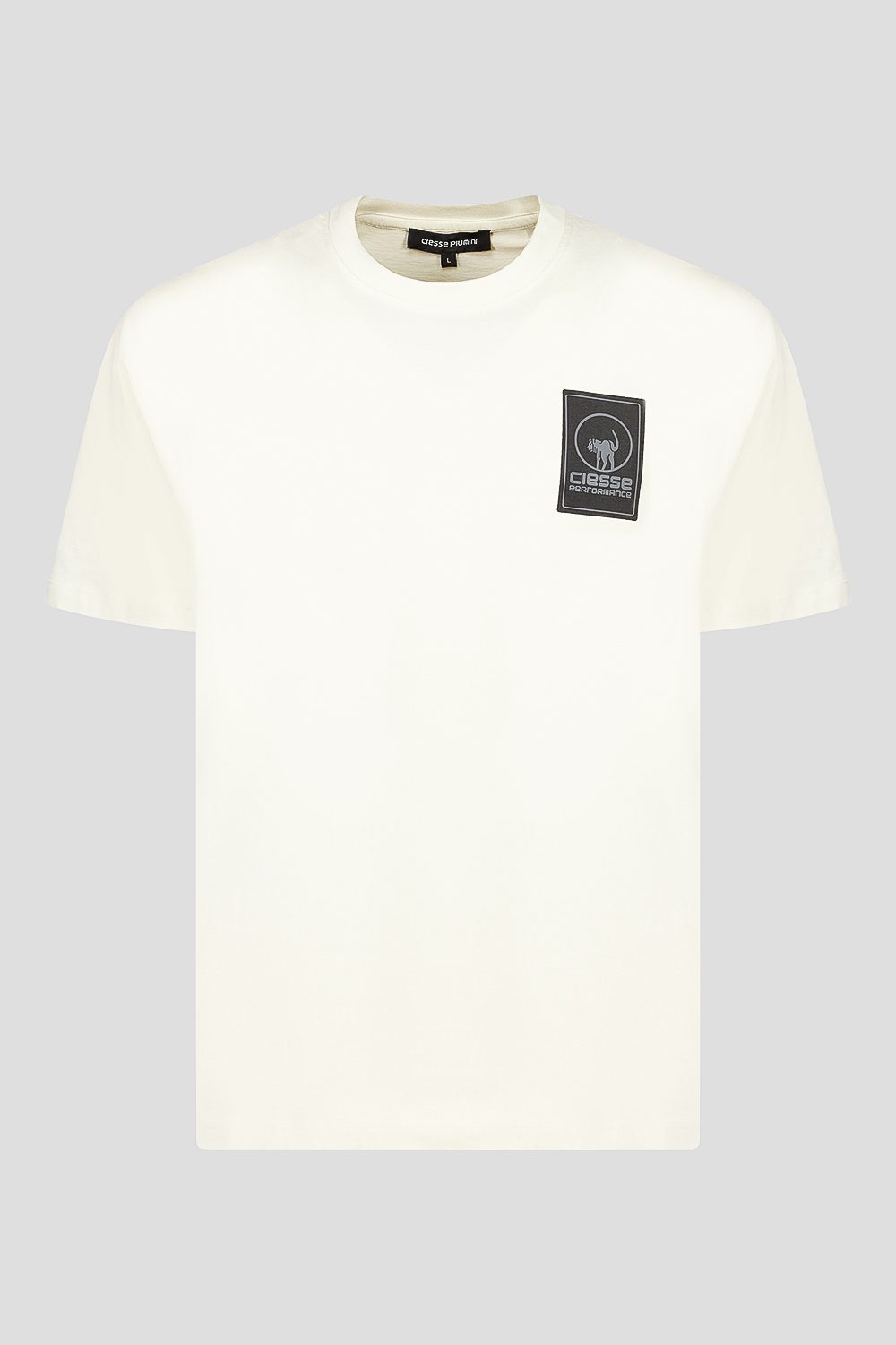 ciesse-t-shirt-girocollo-beige-100-baumwolle image 3