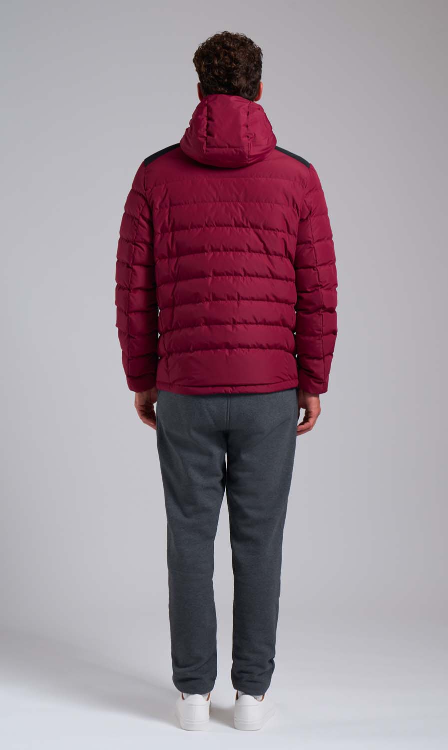 ciesse-stevenson-kurze-daunenjacke-rot-mit-kapuze-daune image 5