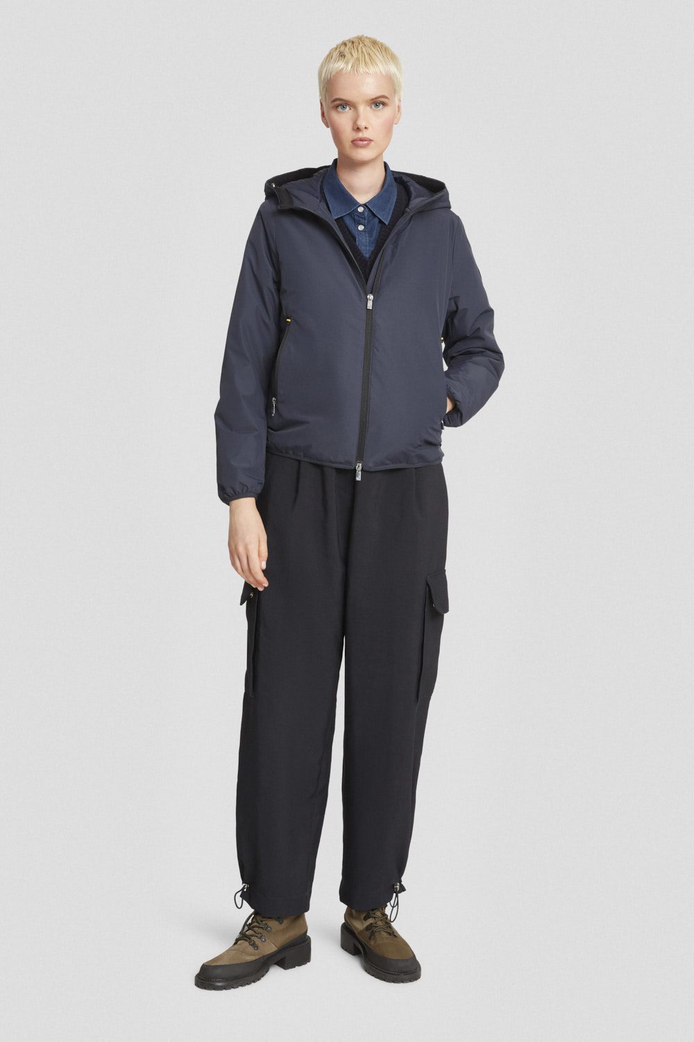 ciesse-outdoor-winterjacke-blau-kapuze-dwr-regular image 2