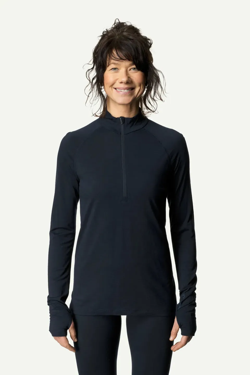 houdini-desoli-w-s-light-half-zip-baselayer-damen-blue-illusion-merino image 1