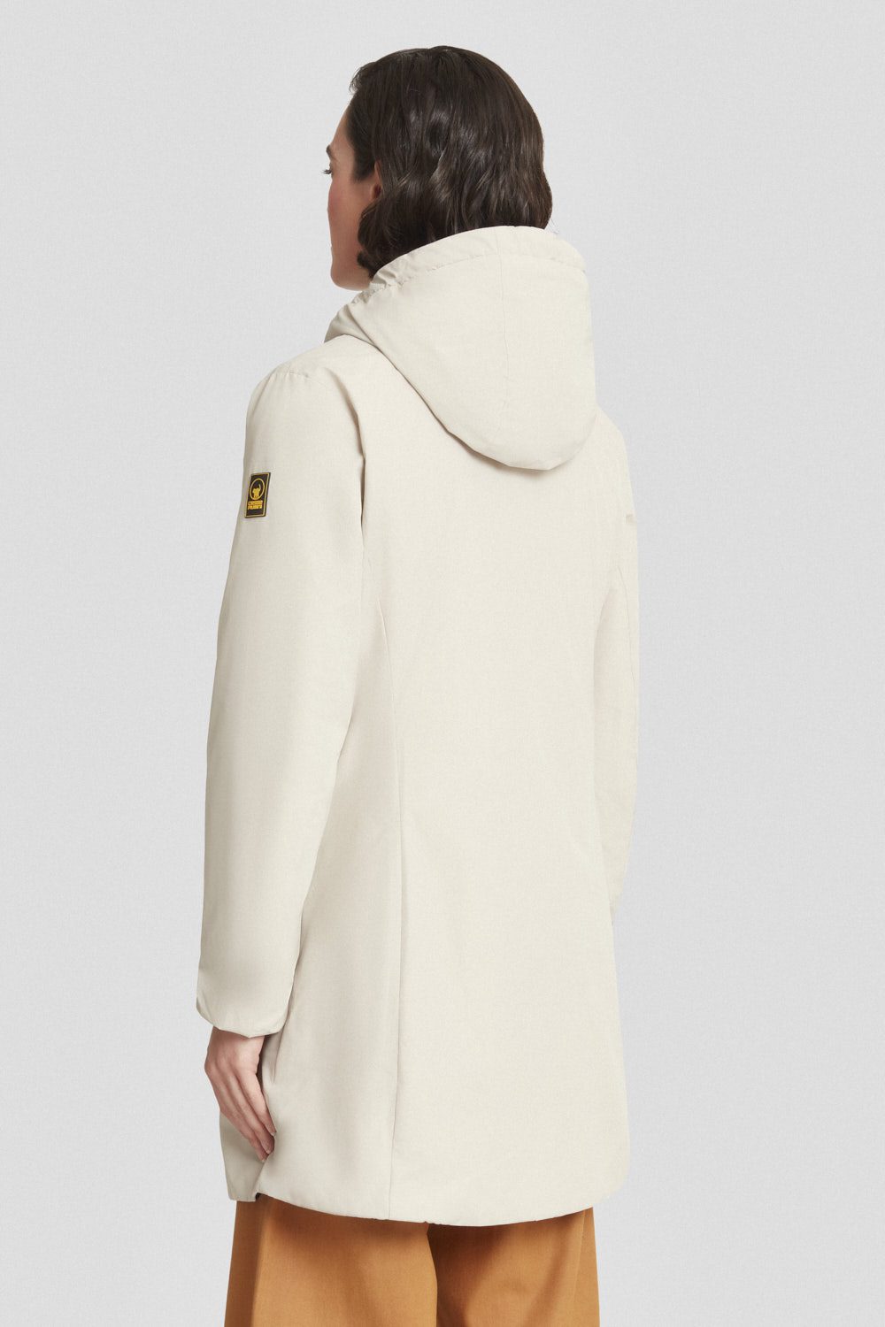 ciesse-outdoor-lange-winterjacke-beige-mit-kapuze image 4