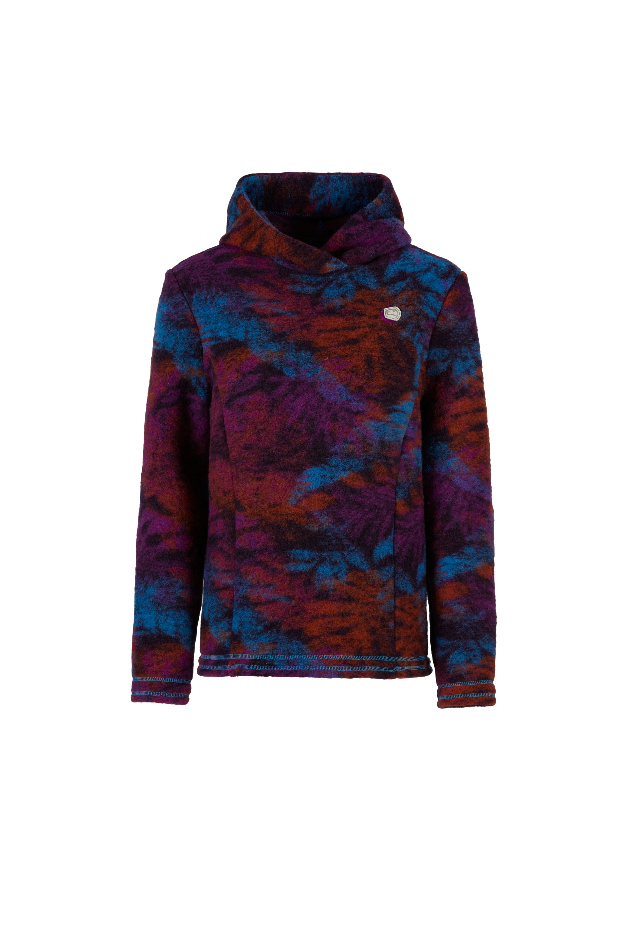 e9-astrid-hoodie-damen-emerald-wolle-gemustert image 5