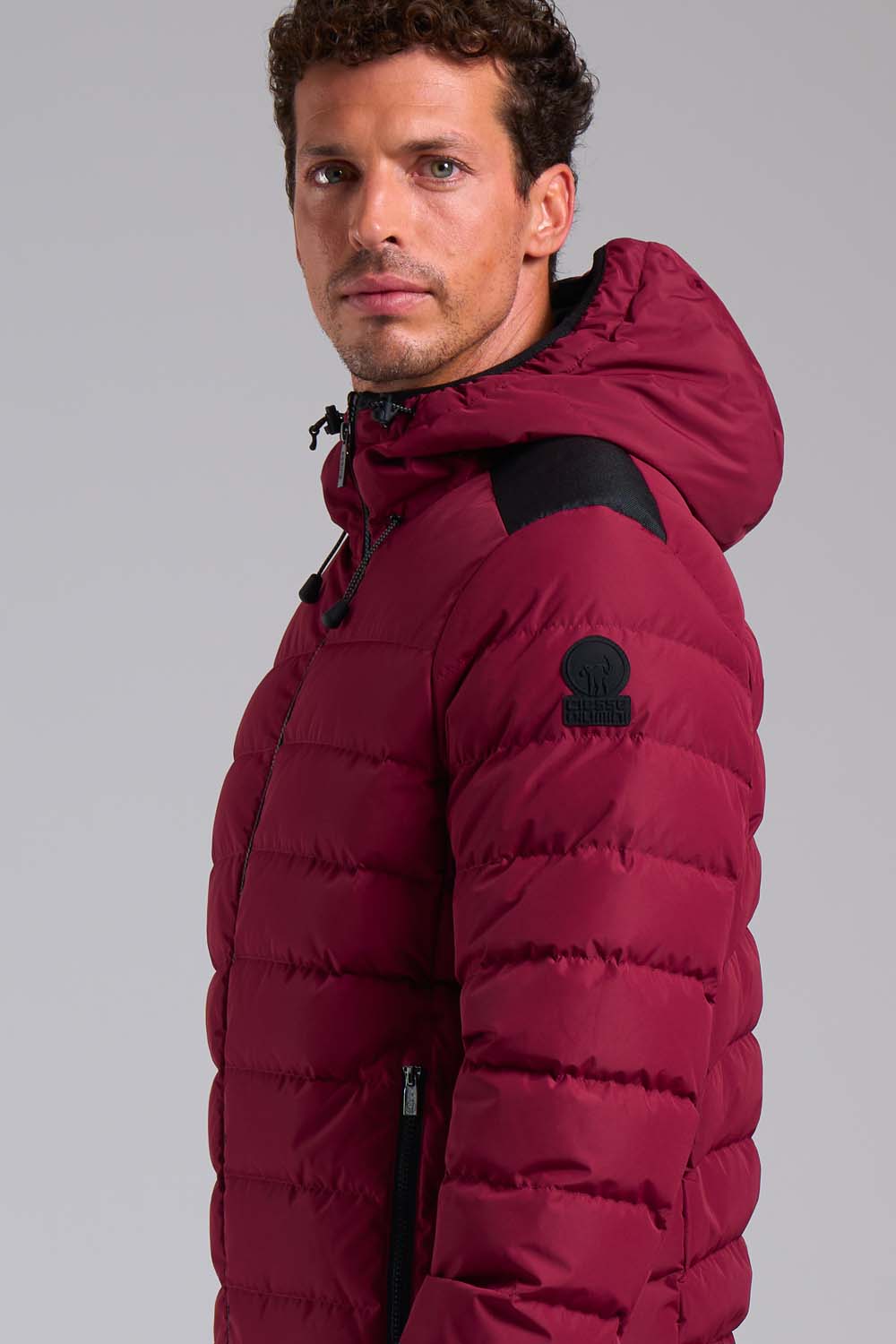 ciesse-stevenson-kurze-daunenjacke-rot-mit-kapuze-daune image 4