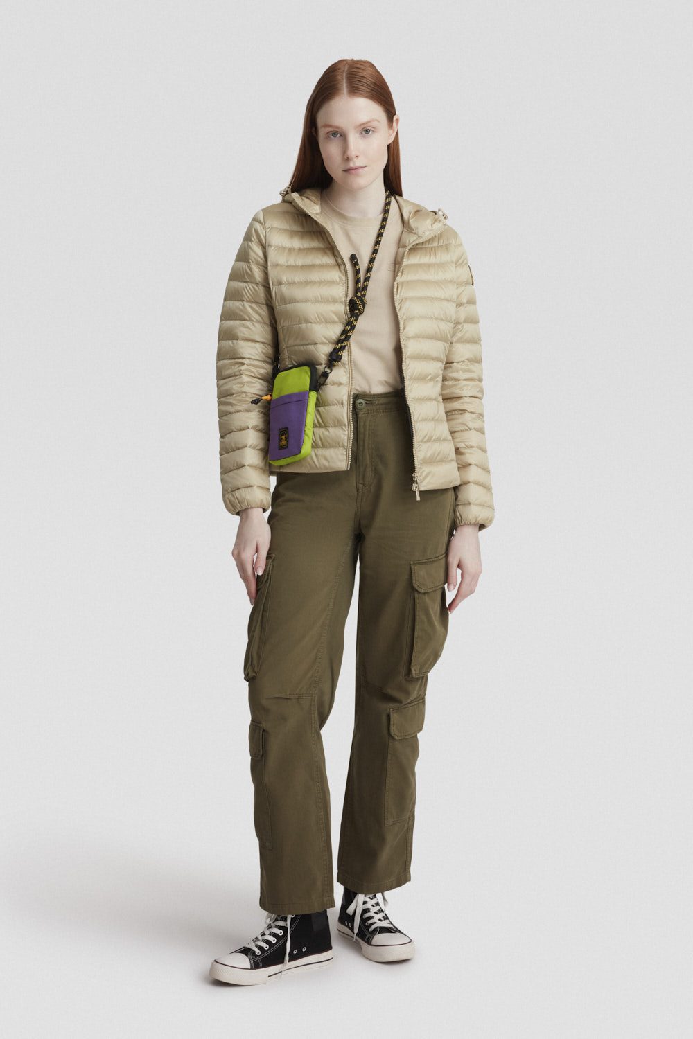 ciesse-outdoor-daunenjacke-beige-kapuze-800-fill image 1