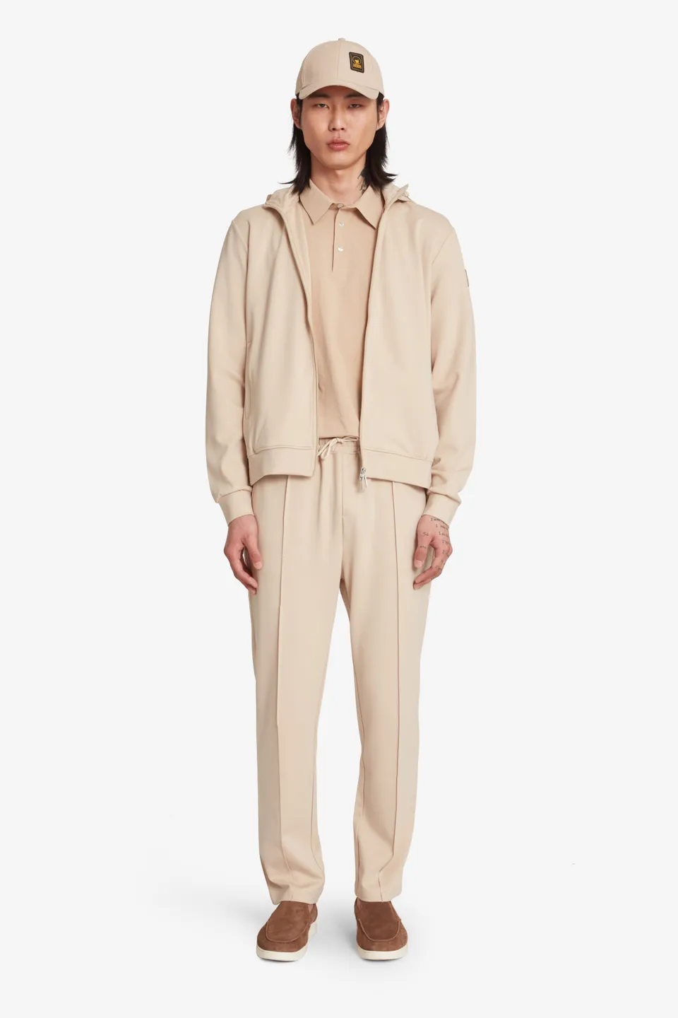 ciesse-outdoor-naku-hoodie-beige-herren-full-zip-abnehmbare-kapuze image 1