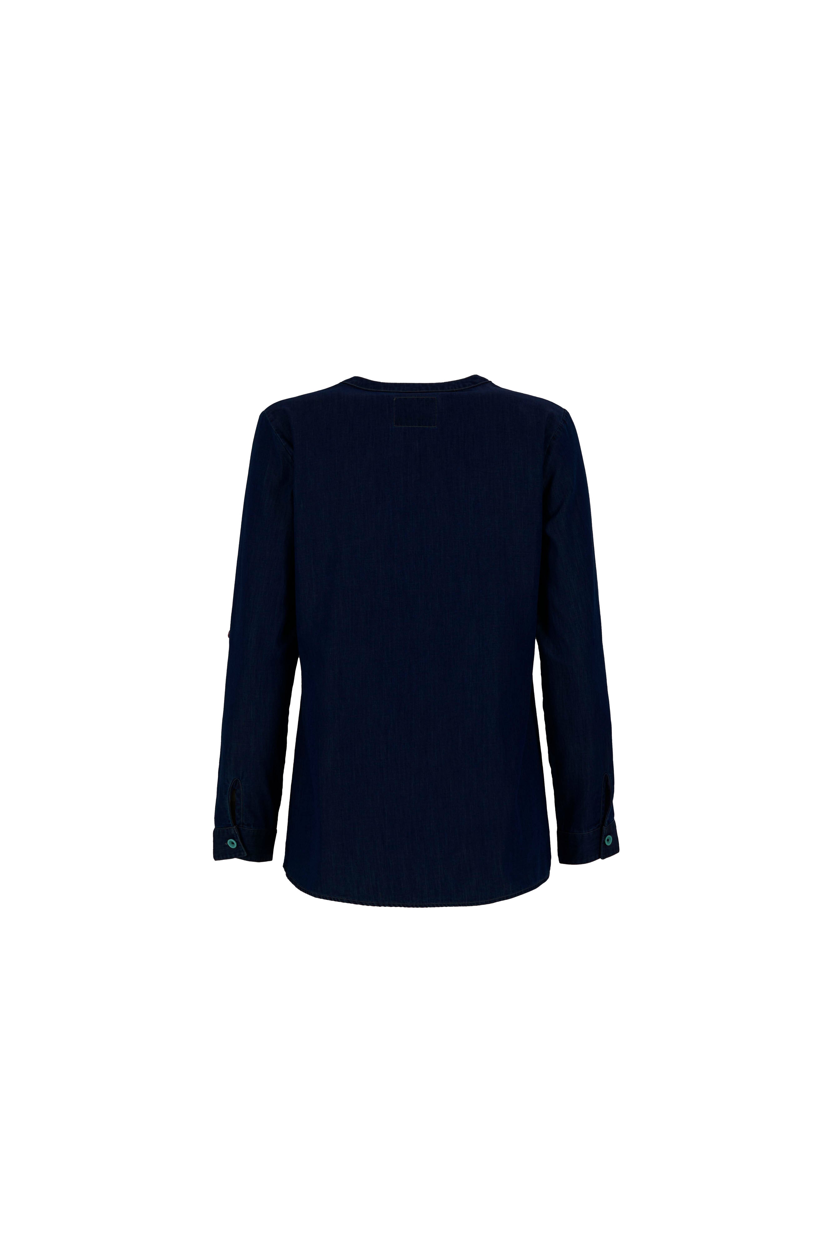 e9-swami-hemd-darkblue-denim-regular-fit image 6