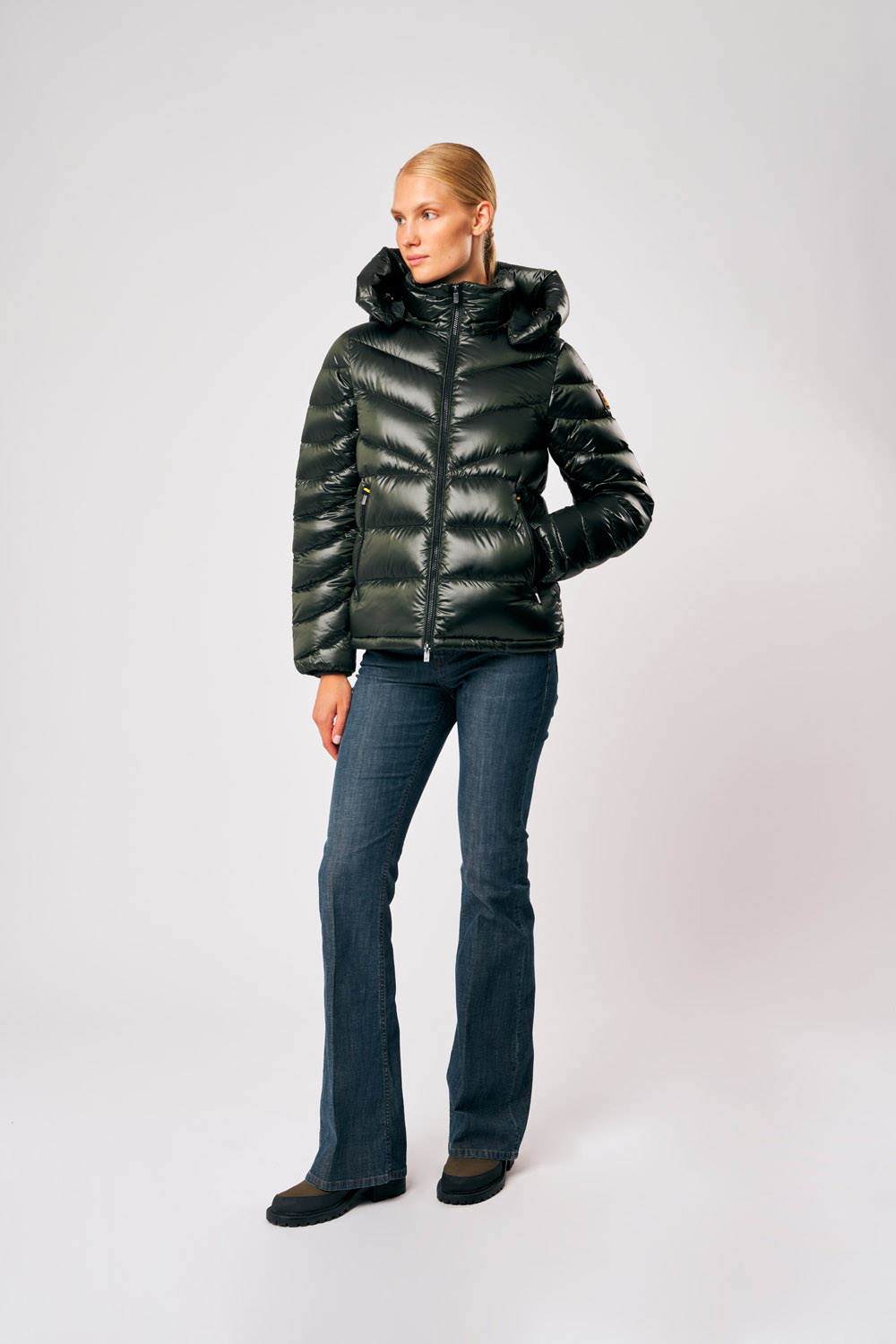 ciesse-outdoor-heidi-daunenjacke-damen-militarygr-n-kapuze image 2