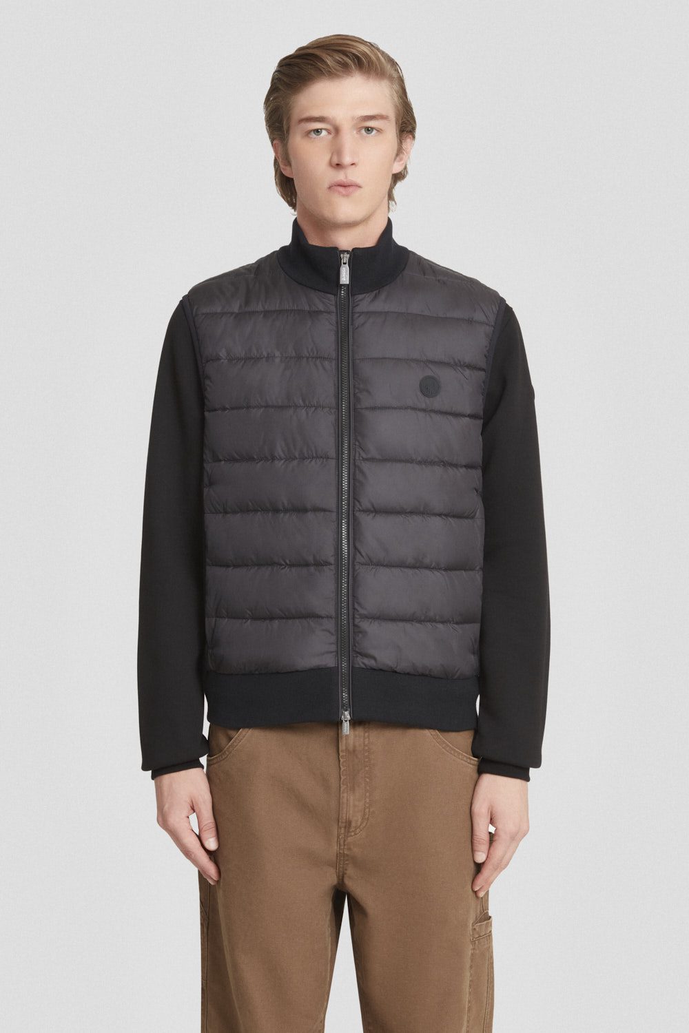ciesse-outdoor-steppweste-schwarz-wattiert-strick-m image 2