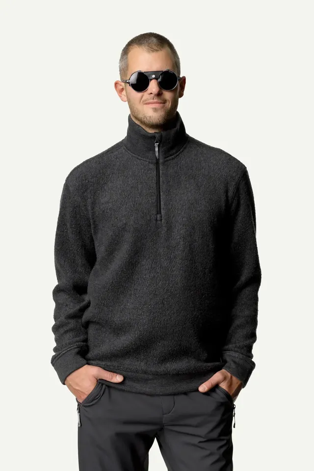 houdini-alto-m-s-half-zip-fleecepullover-true-black-merino image 1