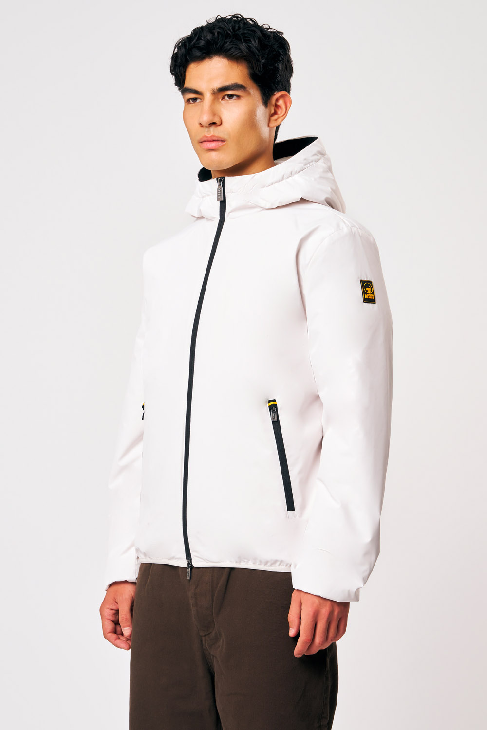 ciesse-outdoor-peter-winterjacke-weiss-mit-kapuze-wattiert image 3